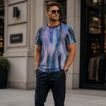 FUZZY SIGNAL STATIC Męski T-Shirt Sportowy - obrazek 3