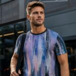 FUZZY SIGNAL STATIC Męski T-Shirt Sportowy - obrazek 5