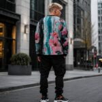 GLITCHED HIBISCUS  Bluza Unisex - obrazek 4