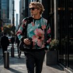 GLITCHED HIBISCUS  Bluza Unisex - obrazek 3
