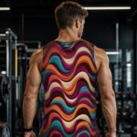 LIQUID 70s PSYCHEDELIA Męski Tank Top Sportowy - obrazek 7