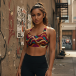 LIQUID 70s PSYCHEDELIA Top sportowy damski - obrazek 8