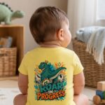 LITTLE DINO, BIG ROAR Niemowlęce body z krótkim rękawem - obrazek 6