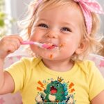 LITTLE DINO, BIG ROAR Niemowlęce body z krótkim rękawem - obrazek 7