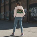 LUCKY MENACE  Crop Hoodie - obrazek 6
