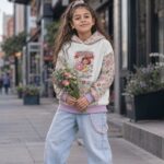 MISS DONUT DISASTER Dziewczęca bluza z kapturem - obrazek 7