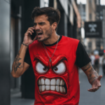 NIE DRAŻNIJ MNIE Męski T-Shirt Sportowy - obrazek 6