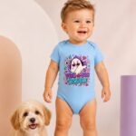 PEEK-A-BOO TROUBLE Niemowlęce body z krótkim rękawem - obrazek 5