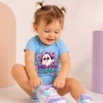 PEEK-A-BOO TROUBLE Niemowlęce body z krótkim rękawem - obrazek 3