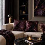 PLUM NOIR ALCHEMY Kwadratowa Poduszka 100% Bawełna - obrazek 4