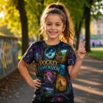 POCKET DIMENSION Dziewczęca Koszulka Sportowa - obrazek 7