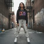 REBEL ROMANCE  Damska Crop Hoodie - obrazek 6
