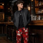 RED RAGE RIOT Spodnie Dresowe Męskie - obrazek 6
