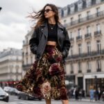 SAVAGE ROSE NOIR Spódnica - obrazek 3