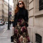 SAVAGE ROSE NOIR Spódnica - obrazek 6