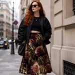 SAVAGE ROSE NOIR Spódnica - obrazek 7