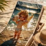 SEASIDE CHERUB Ręcznik Plażowy - obrazek 4
