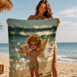 SEASIDE CHERUB Ręcznik Plażowy - obrazek 3