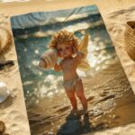 SEASIDE CHERUB Ręcznik Plażowy - obrazek 6