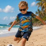SHARK SURF GANG Chłopięca Koszulka Sportowa - obrazek 5