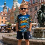 SHARK SURF GANG Chłopięca Koszulka Sportowa - obrazek 6