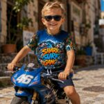 SHARK SURF GANG Chłopięca Koszulka Sportowa - obrazek 7