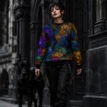 STAINED GLASS BOTANICAL Bluza Unisex - obrazek 3