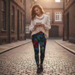 STAINED GLASS BOTANICAL Legginsy - obrazek 5