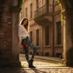STAINED GLASS BOTANICAL Legginsy - obrazek 6
