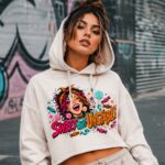 SUGAR CRASH Damska Crop Hoodie - obrazek 9