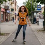 TAK WYGLĄDA MIŁOŚĆ Damski T-shirt All-Over-Print z Szerokim Dekoltem - obrazek 4