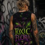 TOXIC FLORA Męski Tank Top Sportowy - obrazek 6
