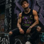 TOXIC FLORA Męski Tank Top Sportowy - obrazek 8