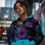ULTRAVIOLET PETROL AURA Bluza Damska Oversize - obrazek 7