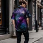ULTRAVIOLET PETROL AURA Hawajska Koszula - obrazek 5