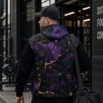 ULTRAVIOLET PETROL AURA  Rozpinana bluza męska - obrazek 6