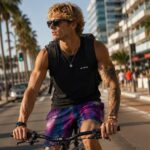 ULTRAVIOLET PETROL AURA Spodenki Sportowe - obrazek 4