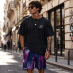 ULTRAVIOLET PETROL AURA Spodenki Sportowe - obrazek 3