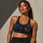 ULTRAVIOLET PETROL AURA Top sportowy damski - obrazek 6