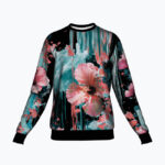 GLITCHED HIBISCUS  Bluza Unisex