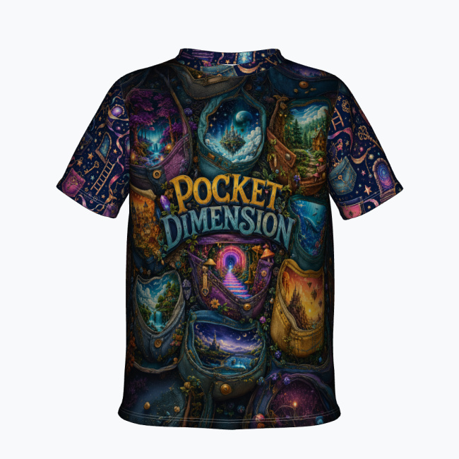 af31b7c8fa0b2f3965b9d57c1f84994c8033618f.jpg POCKET DIMENSION Dziewczęca Koszulka Sportowa - obrazek 1