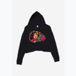 SHOCKED GLAM Damska Crop Hoodie