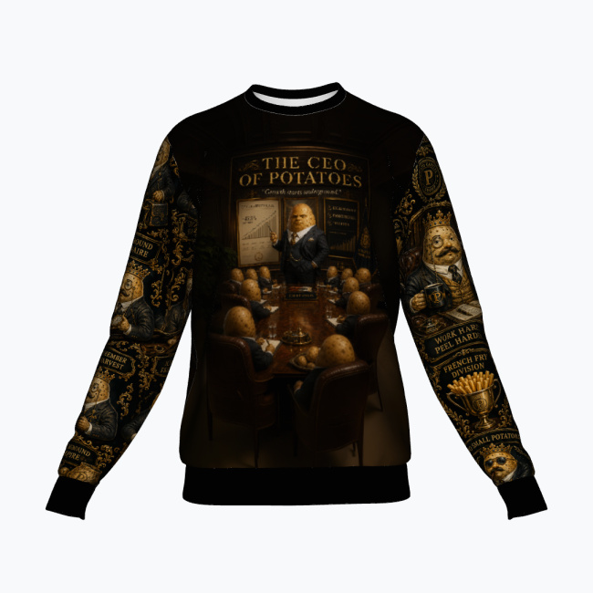 bf80f8c8fb6b2df07f941269915d46abdc50ea9c.jpg THE CEO OF POTATOES Bluza Unisex - obrazek 1