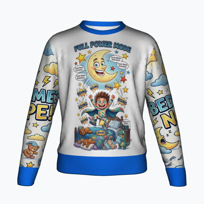 bff4b53d19f843c09f9e0926d6781e12fc670c42.jpg NOT SLEEPY Bluza Bez Kaptura Dla Dzieci - obrazek 1