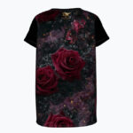VAMP ROMANTIC CATHEDRAL Damski T-shirt z Szerokim Dekoltem - obrazek 2