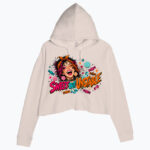 SUGAR CRASH Damska Crop Hoodie