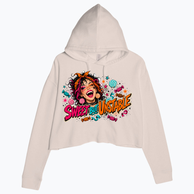 d2de77ae046ad53155fc02f1df855339035070b8.jpg SUGAR CRASH Damska Crop Hoodie - obrazek 1