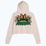 LUCKY MENACE  Crop Hoodie - obrazek 2