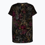 DARK GARDEN Damski T-shirt z Szerokim Dekoltem - obrazek 2