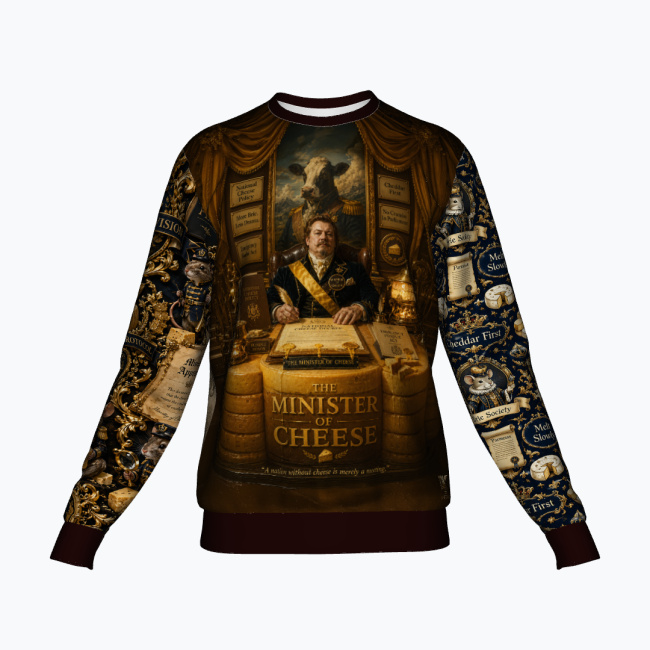 e5bfaec0031f90e3d7fcdf0693a368403be9a7b7.jpg THE MINISTER OF CHEESE Bluza Unisex - obrazek 1